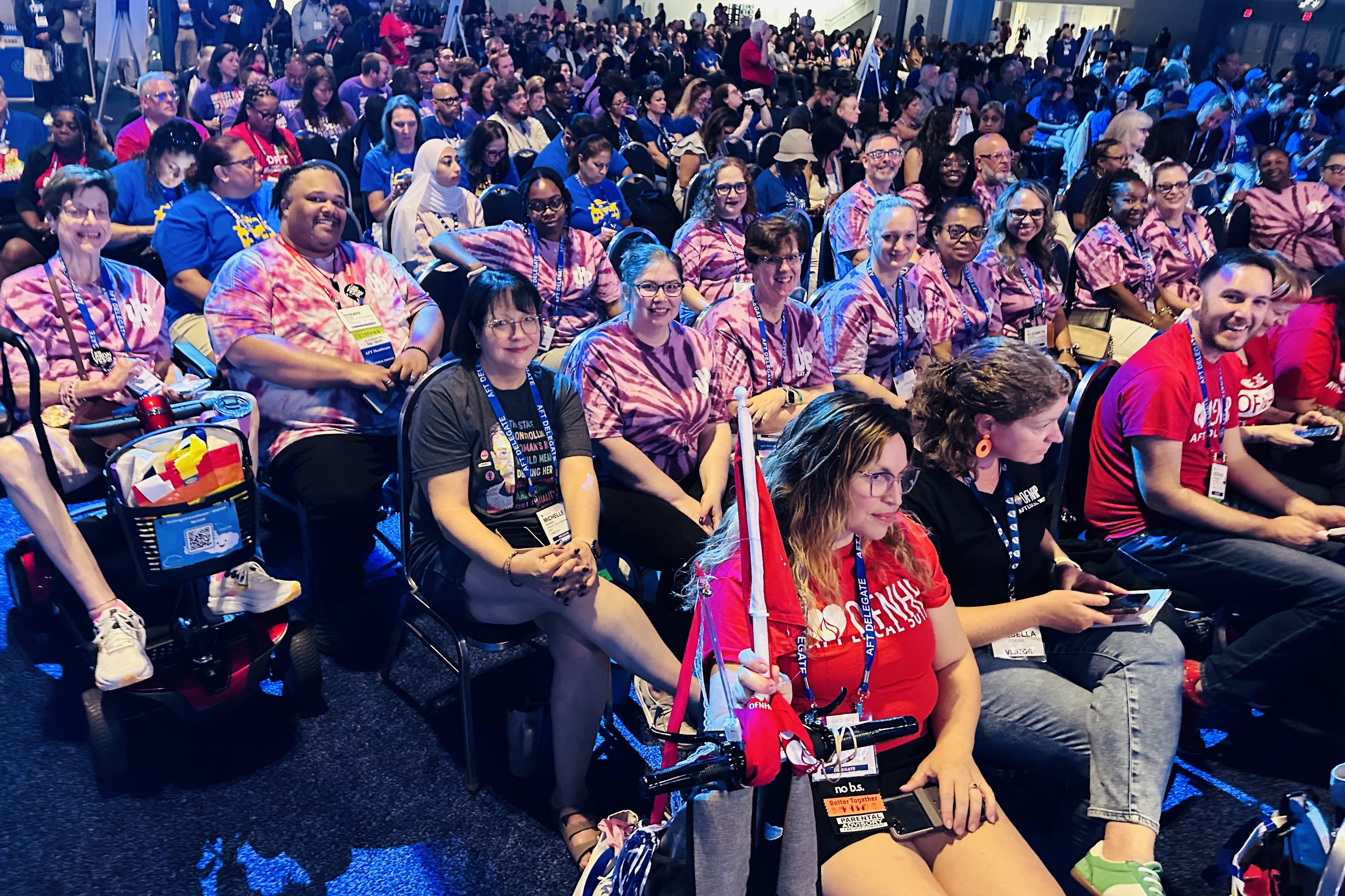 delegates in our convention tie-dyes