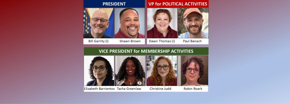 collage of eight candidates