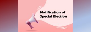 Notification of special election slider