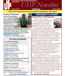 front page of January 2026 newsletter