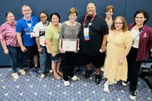 ‘Gold Recognition Living the Legacy Award’ honoring Jean Morningstar’s 40 years of service and leadership!
