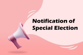 Notification of special election image