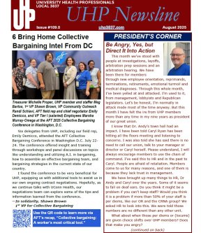 August 2025 newsletter front page