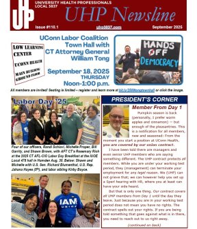 September 2025 newsletter front page