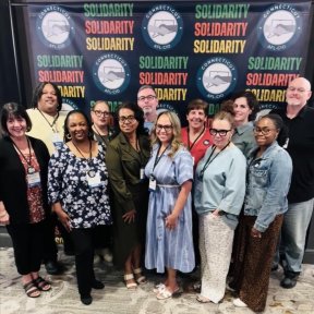 group portrait of 2026 CT AFL-CIO convention delegates